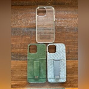 3 IPhone 12 Pro Max cases. 2 Walli and 1 Speck